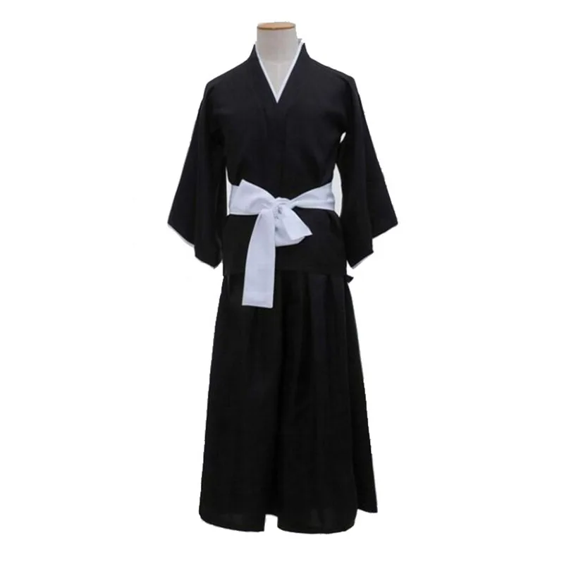 Кучики Рукия Косплей Костюм Аниме Парик Кимоно Униформа Хэллоуин для Женщин