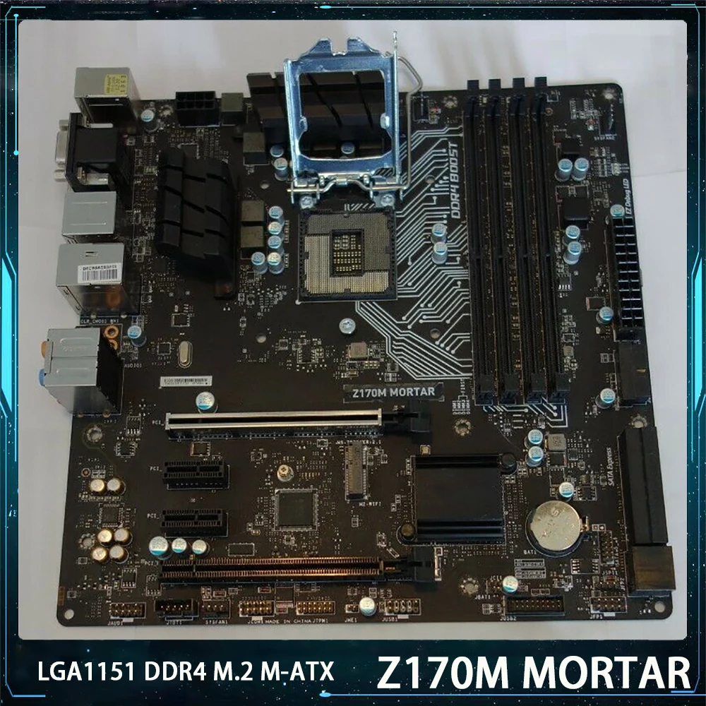 

Z170M MORTAR For Msi LGA1151 DDR4 64G M.2 USB3.1Gen1 SATA3*6 M-ATX Desktop Motherboard Original Quality Fast Ship Tested