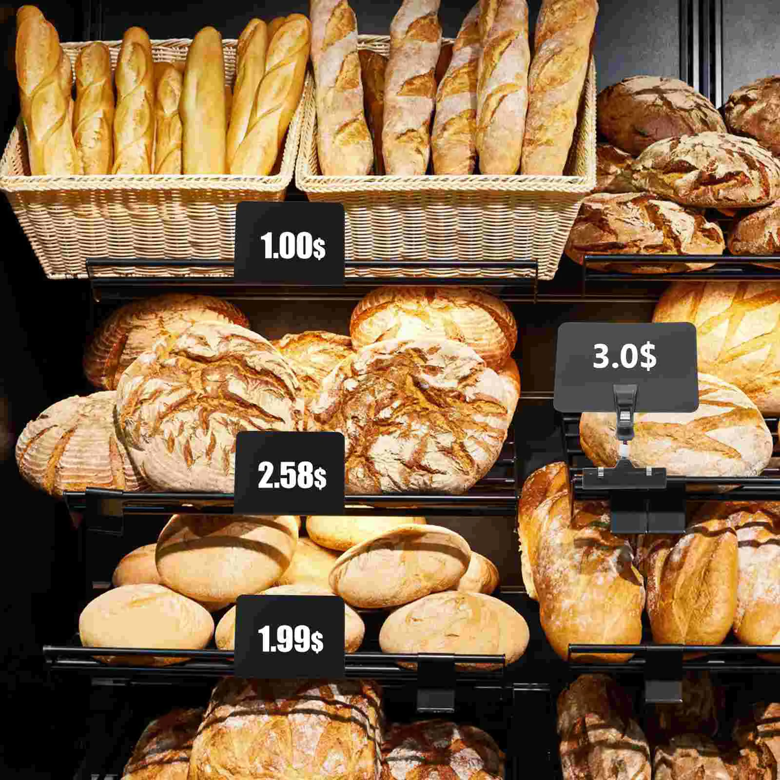 Рисунок 2 - Ценник держатель зажим значок пластиковая