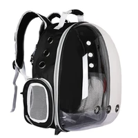 visible pet carrier backpack transparent clear plastic mesh pet dog carrier backpack breathable carrying suitcase cat box travel