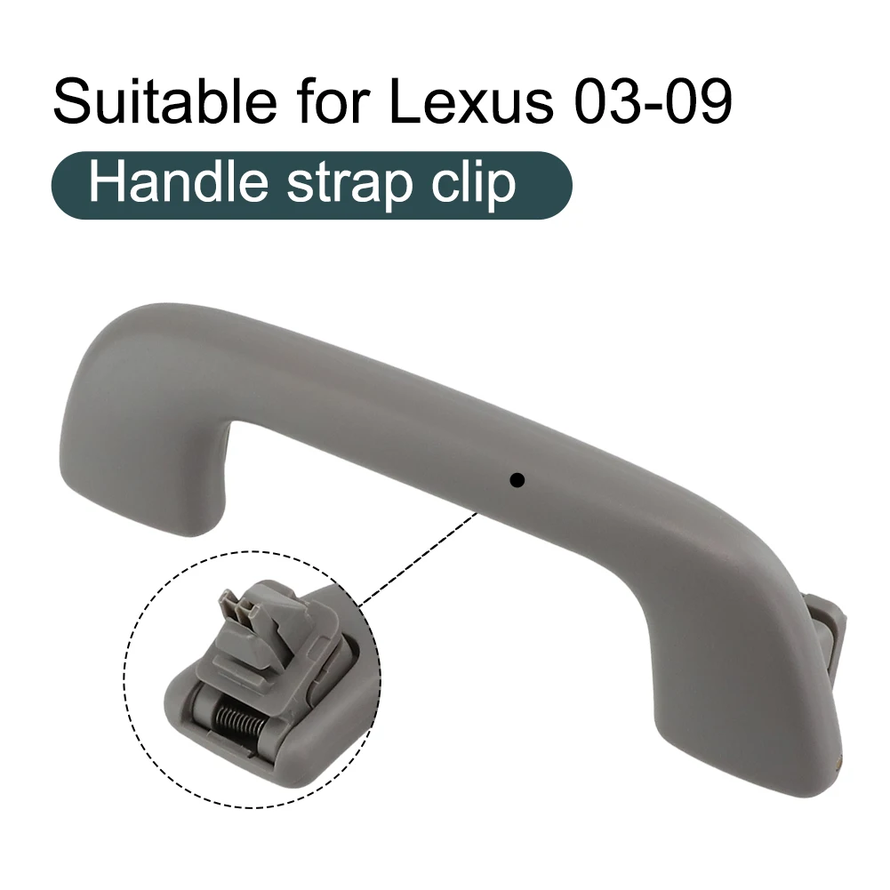 

Car Gray Rear Door Assist Handle W/H Clips Durable Auto Interior Clips For Land-Cruiser For Lexus GX470 03-09 74610-13011-B1