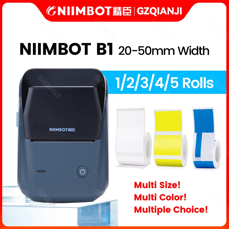 

Оригинальный NiiMbot B1 принтер для этикеток ручной маленький портативный Bluetooth самоклеящийся кабель стикер ювелирные изделия