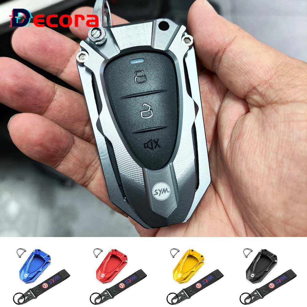 

For SYM Jetx Jet X 125 150 X125 X150 CNC Aluminum Key Cover Case Shell Cap Protection & Keychain Keyring Motorcycle Accessories