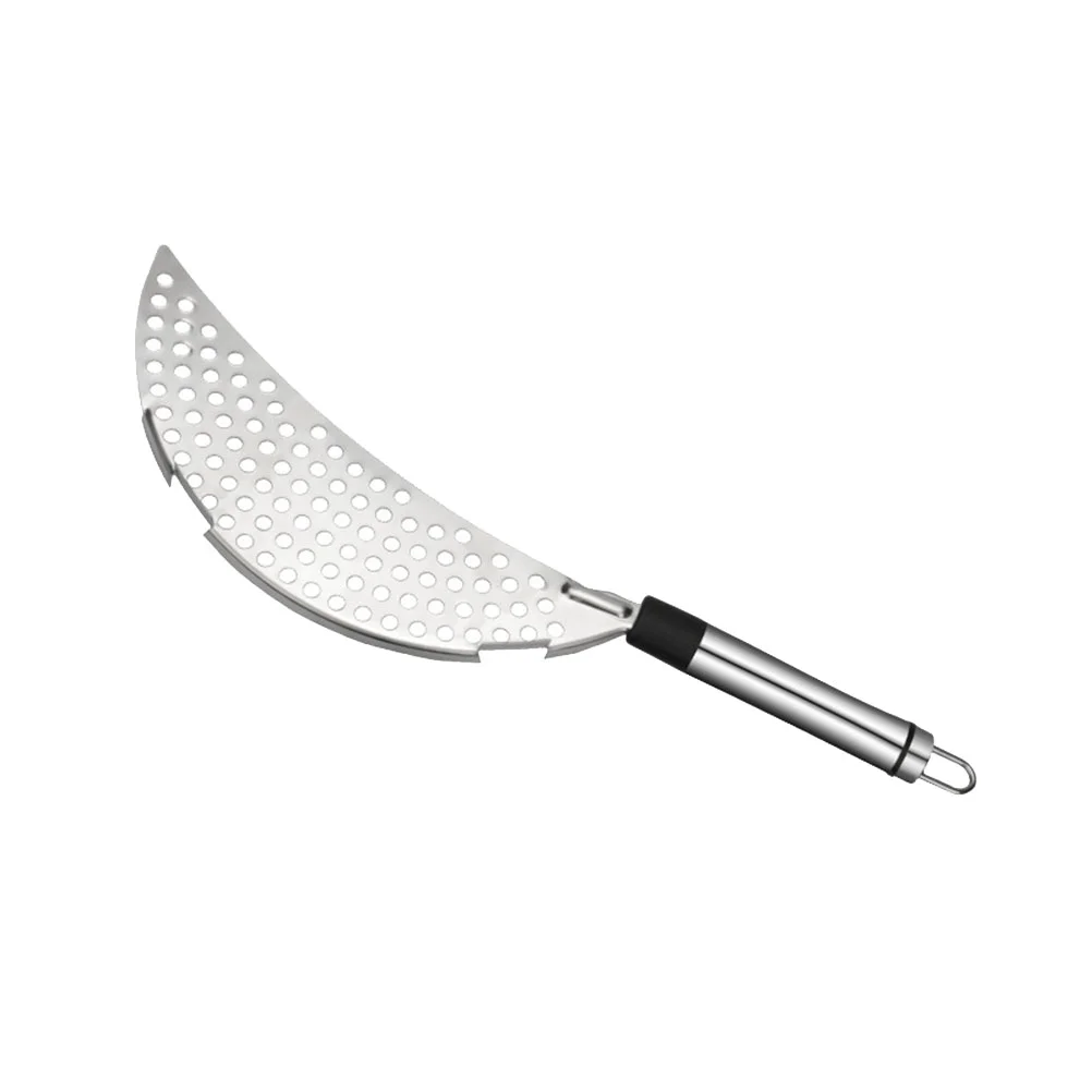 

Strainer Pot Drainer Colander Steel Stainless Pasta Pan Handle Clip Hand Handheld Fry Kitchen Spaghetti Snap Metal Held Noodle