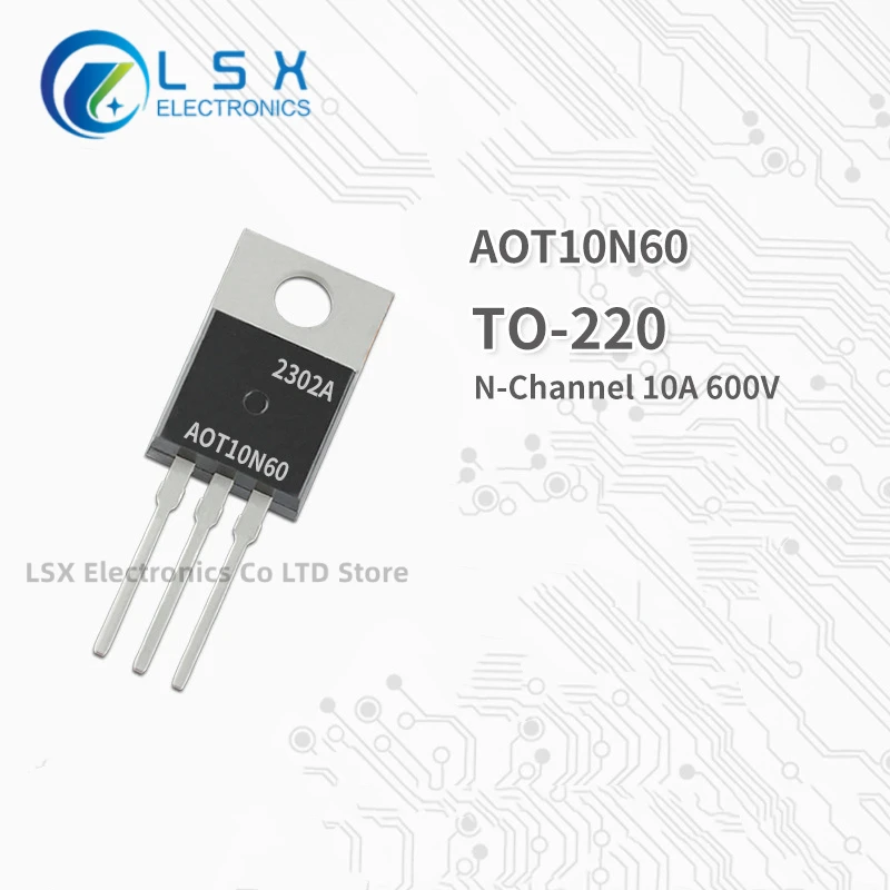 

10PCS Brand new and original AOT10N60 TO-220 MOS 10A 600V In Stock