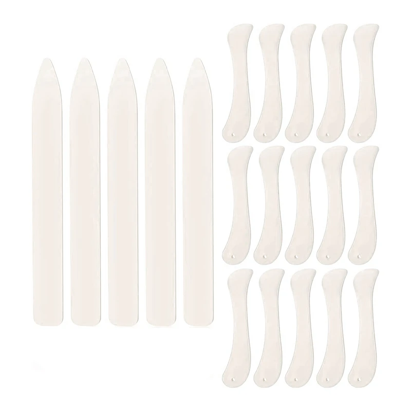 

20 PCS Bone Folder Paper Creaser Tool Plastic Bone Folder For DIY Leather Burnishing Bookbinding Books Cards
