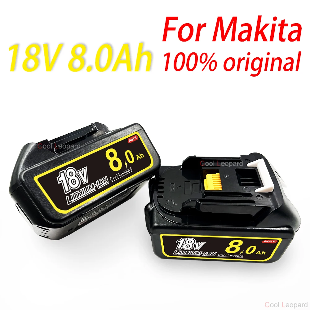 

100% Original For Makita 18V 6000mAh Rechargeable Power Tool Battery With LED Li-ion Replacement LXT BL1860B BL1860 BL1850