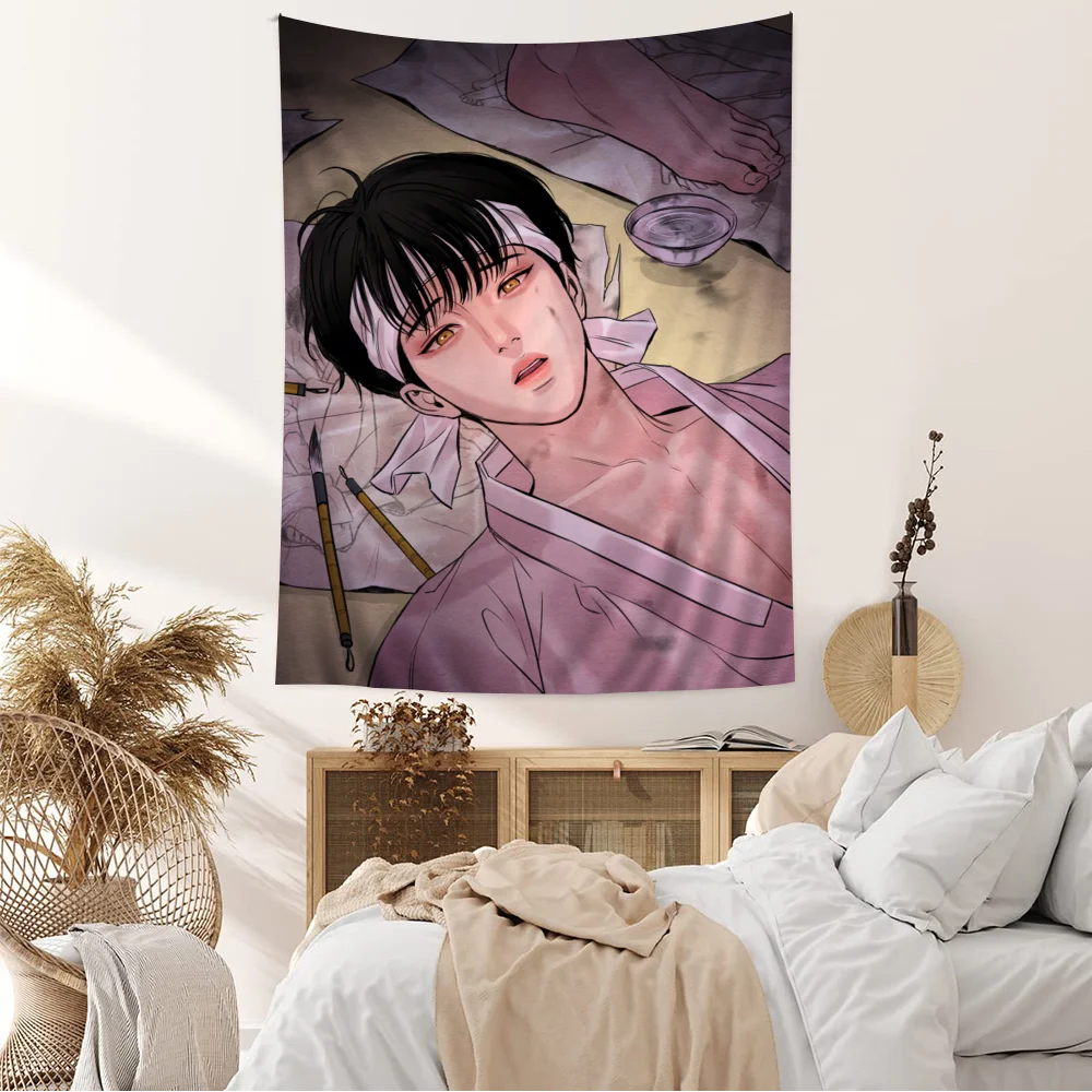 Comic P-Painter Of The N-Night Hanging Bohemian Tapestry Tarot Hippie Wall Rugs Dorm Home Decor