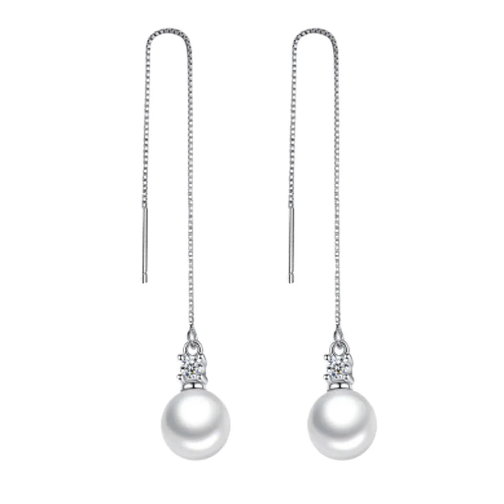 

Лидер продаж, простые серьги-кисточки, цепочка, ювелирные изделия для ушей, цвет золото, бриллиантовые длинные висячие серьги для женщин