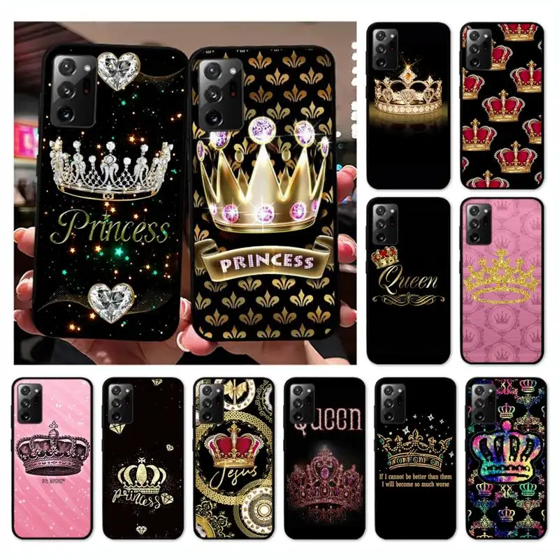 

Diamond Crown Printing Phone Case for Samsung Note 20 Ultra 10 Pro 9 8 5 M51 M31 M30 S M20 M11 M10 A20S A32 Cover