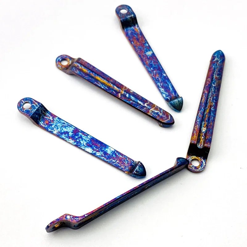 Выполненный на заказ титановый карманный зажим для глубокой переноски сделанный