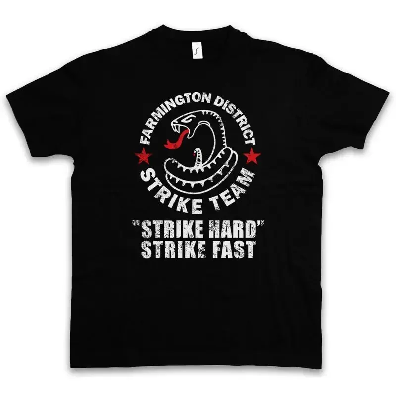 Фото Футболка Strike Team Shield The Pd P D Snake Card Kobra Schlange Mackey E №1