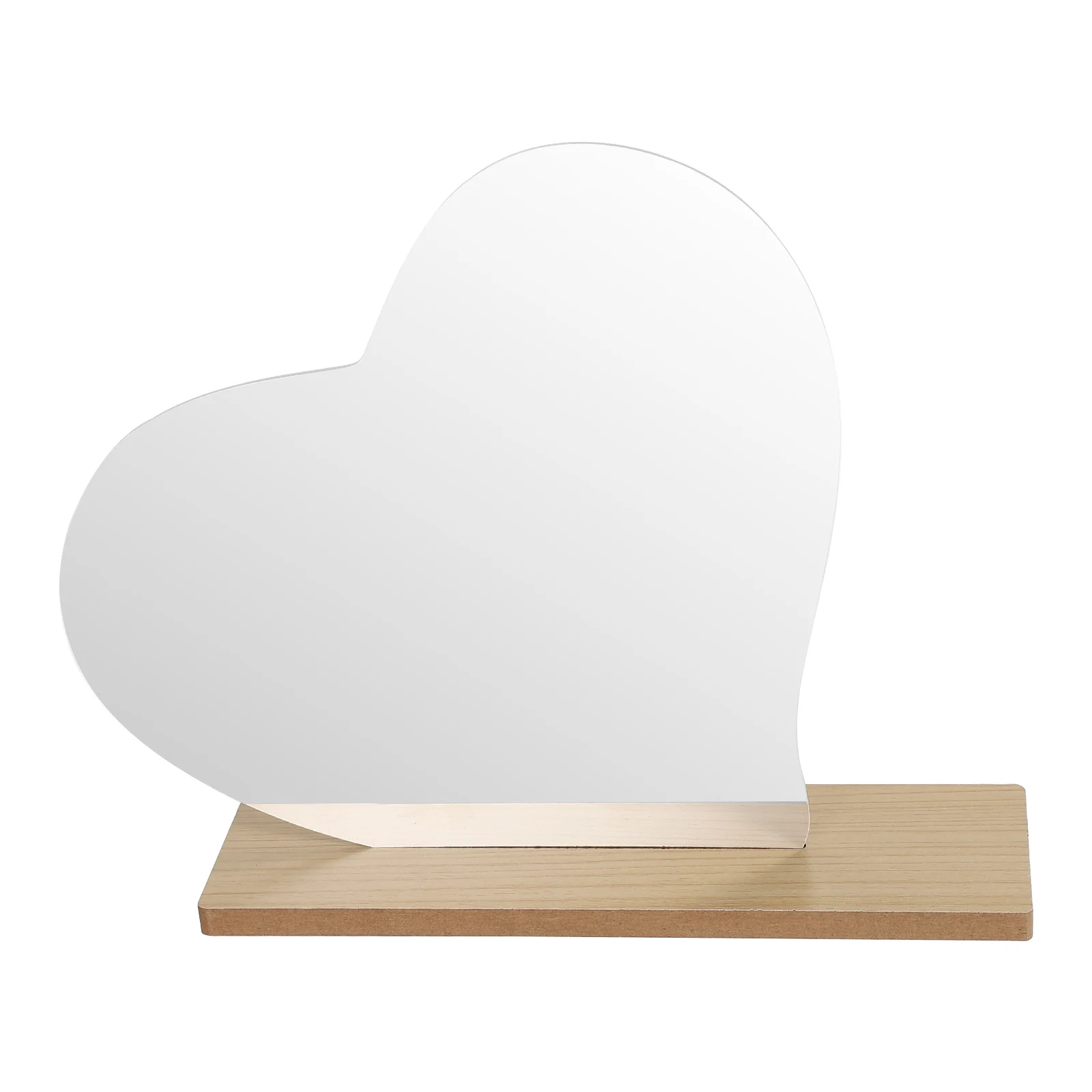 

1 шт., зеркало для макияжа в форме сердца, туалетное зеркало, настольное зеркало для размещения (хаки)