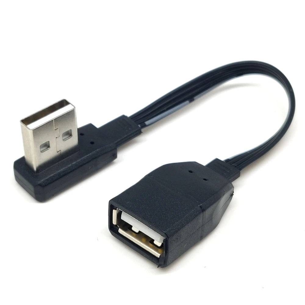 5 см 50 USB 2 0 A Stecker auf Weibliche 90 Abgewinkelt Verlängerung Адаптер кабель männlich zu weiblich teksto/links/unt