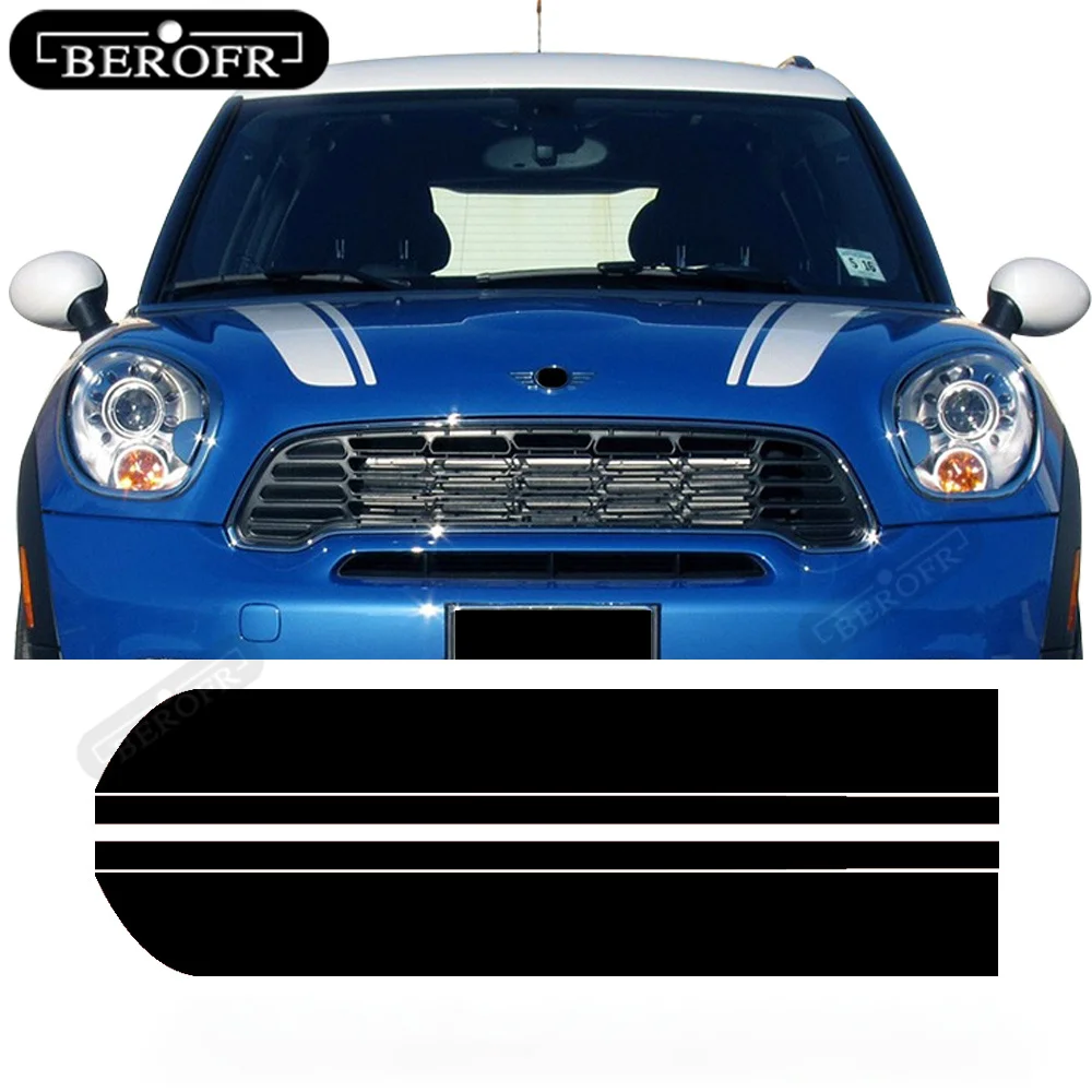 

Car Bonnet Hood Stripes Vinyl Decal Stickers for Mini Cooper R50 R52 R53 R55 R56 R57 R58 R59 R60 R61 F54 F55 F56 F57 F60 Styling