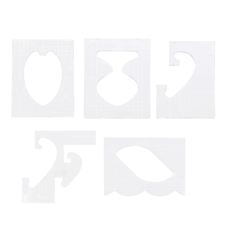 

4 шт./упаковка, Многоразовые Акриловые шаблоны для шитья