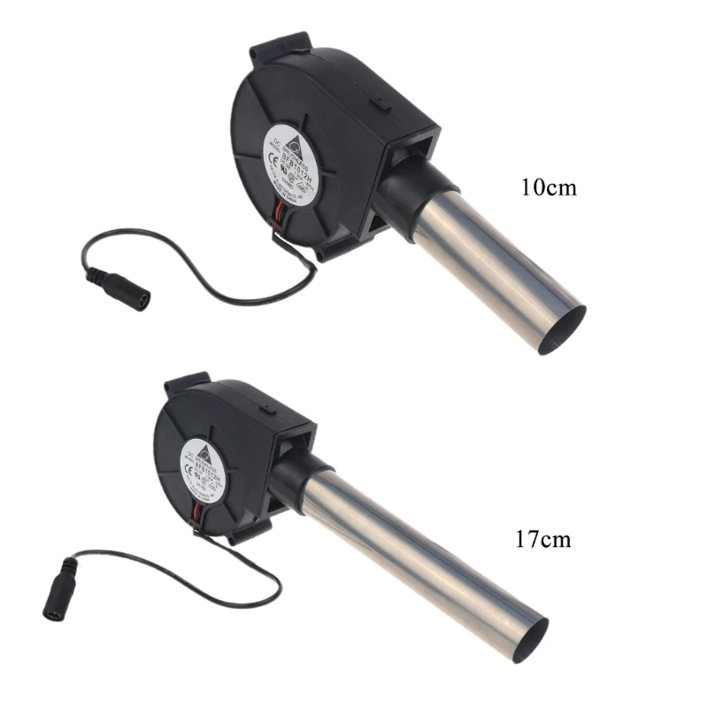 

N0HB 12V 1.2A 5500RPM 5.5x2.1mm BBQ Fan Blower Barbecue Blower Cooking Kitchen