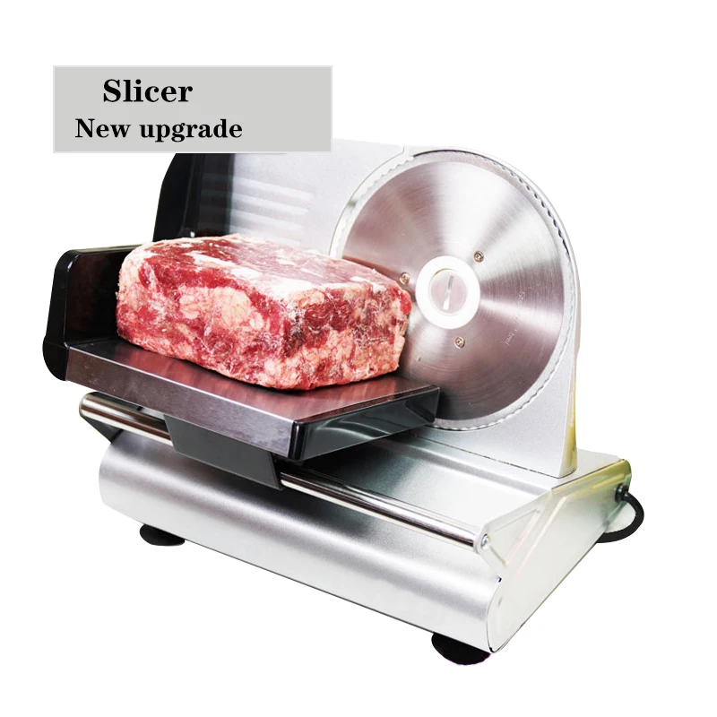 

110V/220V Meat Slicer Small Electric Hot Pot Beef Roll Beef Slicer FS-989M Bread Potato Slice Cutting Machine Meat Cutting