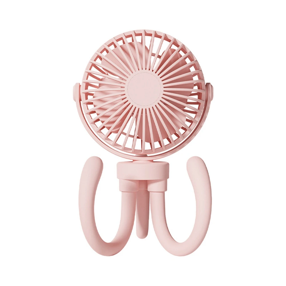 

Baby Stroller Winding Fan Portable Hand Fan Usb Small Summer Mute Mini Octopus Electric Fan Table Fan Angle Adjustment C