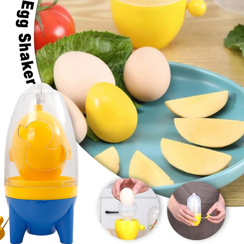 

New Egg Yolk Shaker Gadget Manual Mixing Golden Whisk Eggs Spin Mixer Stiring Maker Puller Kitchen Cooking Baking Tools