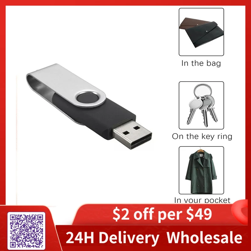 

USB 2.0 Dual-use Mobile Computer External Storage Flip Style USB 64GB 32GB 16GB 128G Flash Drive High Speed USB Storage Disk