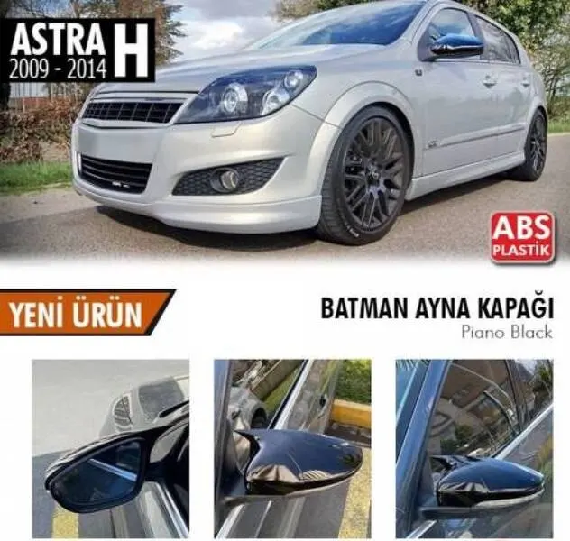 

OPEL ASTRA H 10-13 летучая мышь Бэтмен зеркальный чехол пианино черный