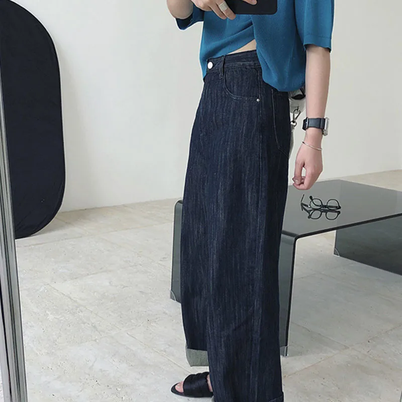 Женские повседневные мешковатые джинсовые брюки в стиле ретро Харадзюку