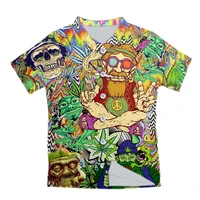 mens hawaiian shirts 3d skull weeds printing green leaves hip hop woman shirt summer oversized short sleeve button shirts 6xl