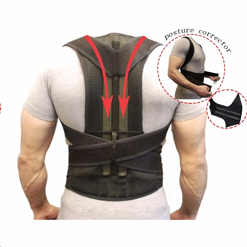 

XXXL Posture Corrector Back Support Belt Orthopedic Posture Corset Back Brace Support Back Straightener Adjustable Shoulder Wrap