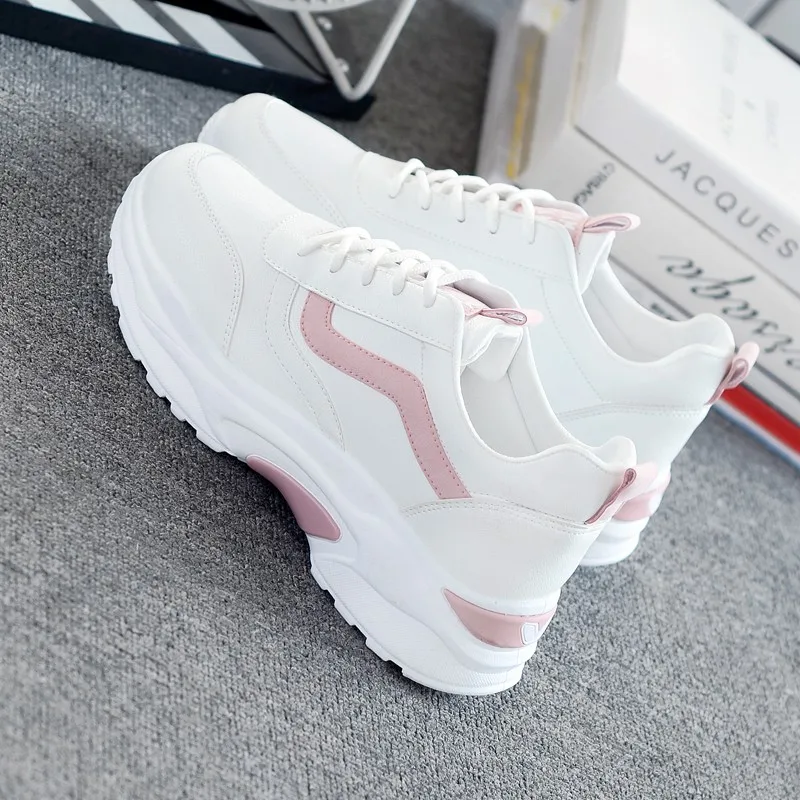 

Women Vulcanize Shoes Casual Fashion 2022 New Woman Cozy Breathable White Flats Tennis Female Platform Sneakers Summer Autumn