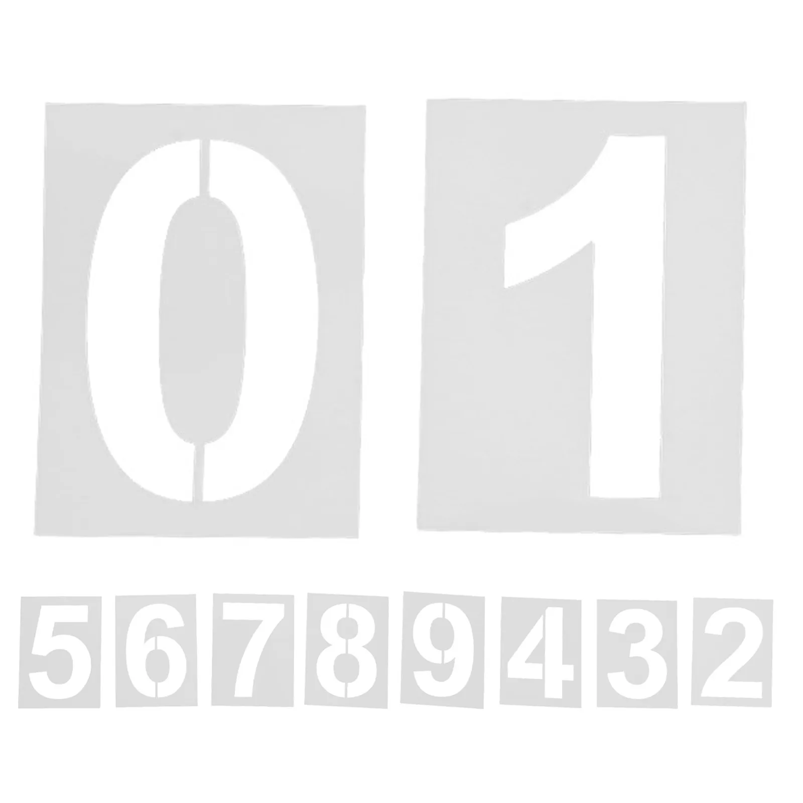 10 шт. многоразовых пластиковых трафаретов для номеров домов, 5 дюймов, устойчивые к погодным условиям, для наружного применения на подъездных дорожках и бордюрах (art.: 3920daaaf294a) - 3920daaaf294a