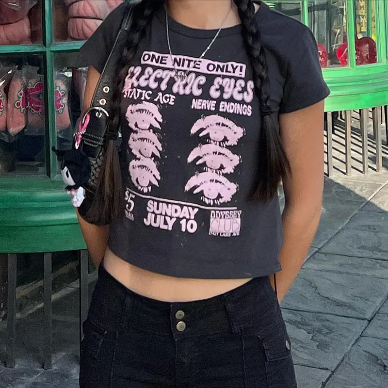 

Женский короткий облегающий Топ, сексуальные укороченные топы, майки, укороченные топы в стиле 1920-х, эстетичная одежда, футболка, футболка, в...