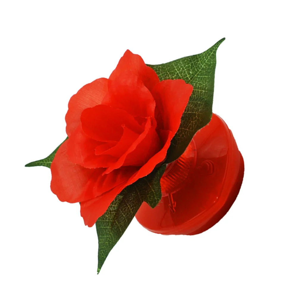 1Pc LED Fiber Optic Flower Lamp Luminous Rose Flower Fiber Optic Light Funny Simulation Flower Lamp Party Decoration (General