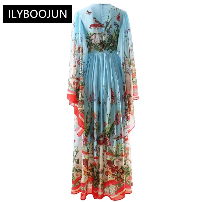 Женское модельное Платье макси с круглым вырезом элегантное дизайнерское платье