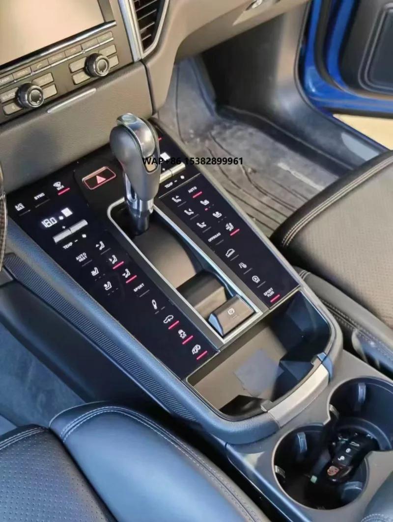 Фото Высококачественный центральный подлокотник MOOKAKA для консоли автомобиля Porsche Macan 2013-2021, цифровая центральная консоль, элемент интерьера автомобиля №1