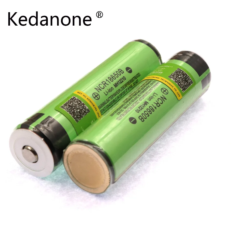 

Kedanone-batería recargable de iones de litio para panasonic, 2017 Original, 18650, 3400mAh, NCR18650B,