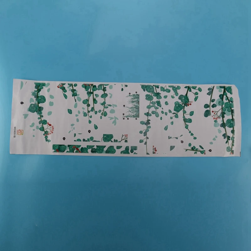 Настенная Наклейка с зелеными листьями винограда 6 шт.