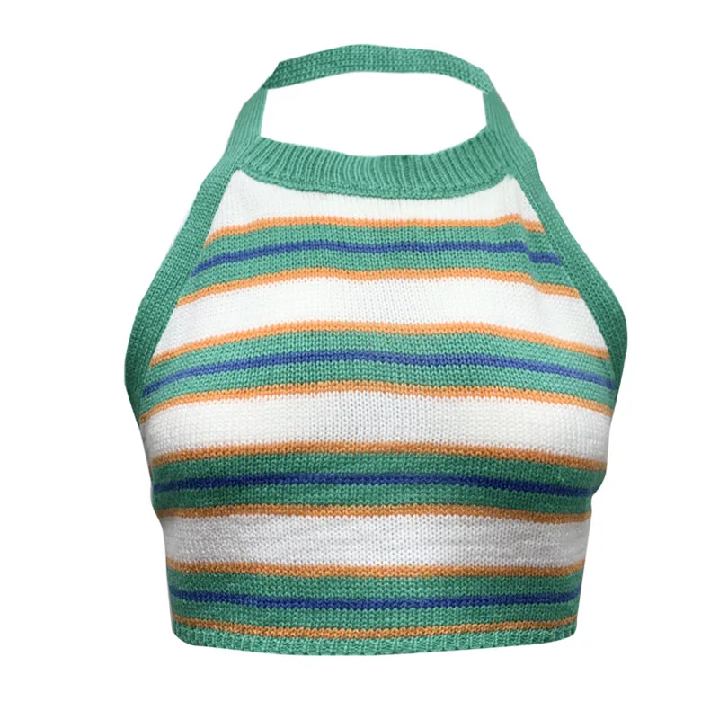 Женская майка без рукавов с открытыми плечами и бантом