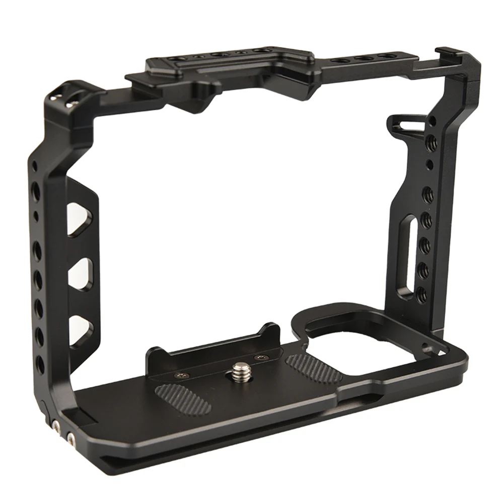 

Camera Cage Frame Case Protector for A7M4 /A7 IV Baseplate with Acra-Type Camera Accessories Aluminum Alloy Black
