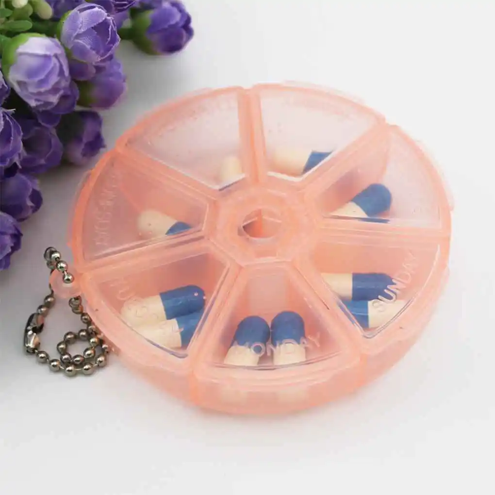 

1PCS 7 Days Weekly Tablet Pill Medicine Box Holder Storage Organizer Container Case Pill Box Splitters Hot Sale 6 Colors