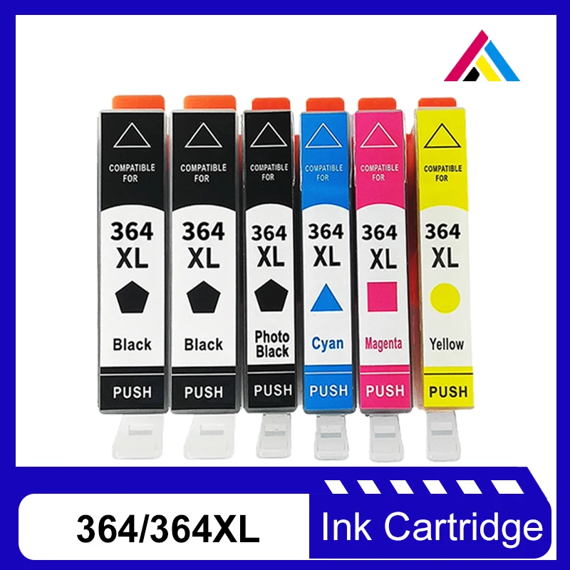 

For HP 364 XL 364xl Ink Cartridges Replacement for Deskjet 3522 3070a 3520 Photosmart 5522 7510 5520 5510 5520 6510 6520 7510