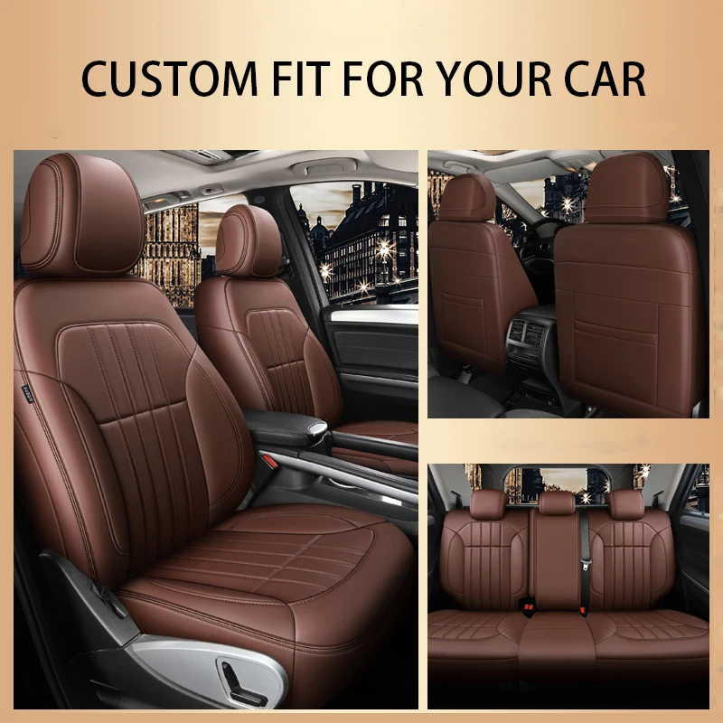 Фото Чехлы на автомобильные сиденья из искусственной кожи на заказ для Toyota Corolla Camry Wish Hilux Prius RAV4 Raize CHR, роскошные автомобильные аксессуары для интерьера №3