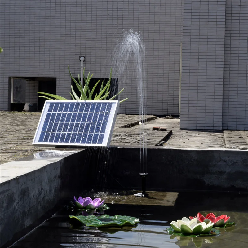 

Solar Panel Powered Water Pump Garden Sprayer Circulating Filter Aeration Fountain Pool Pond Fish Tank Rockery Water Sprinkler