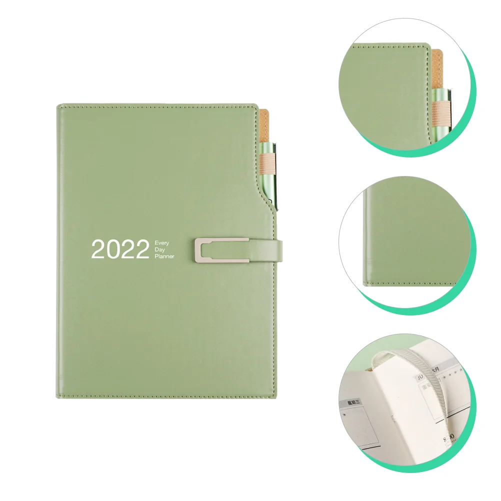 

Schedule Planner Book Magnetic Snap Closure Monthly Planner Book with Pen (A5 Size)