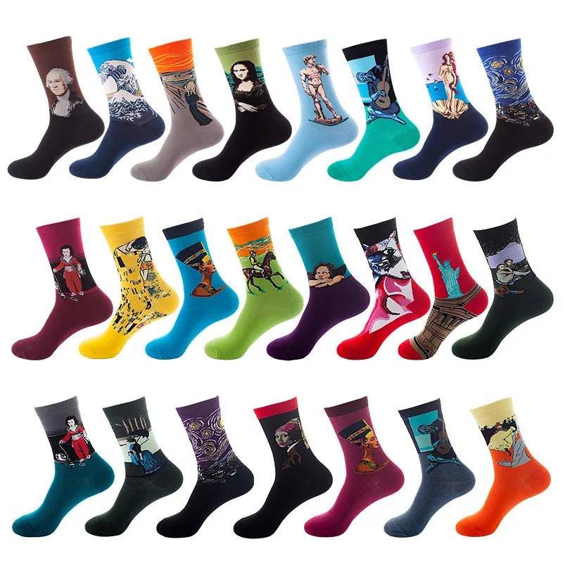 Europe And The United States In Adult Men And Women Ins Street Fashion SocksTrends In The Spring And Autumn Socks Cotton Socks