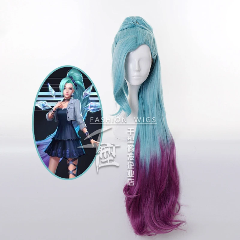 

LOL Seraphine Cosor Wig Cosplay Anime Wig Heat Resistant Synthetic Wig. Cosor Wig Cosplay Anime Wig Heat Resistant Synthetic Wig