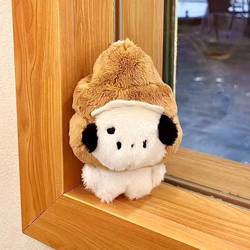 Плюшевый брелок для ключей с изображением щенка мультяшная собака мягкая кукла