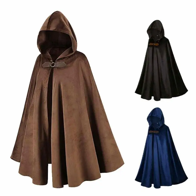 

Hoodie Cape For Men Windproof Halloween Cape Cloak Halloween Costume For Men Women For Nightclub Stage Performance Casual Art