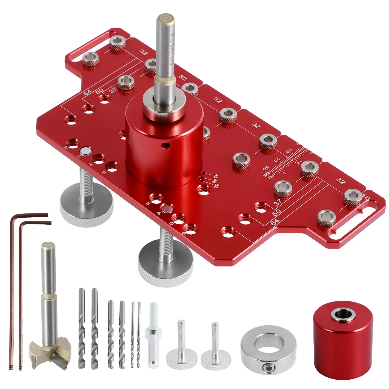 

Зажим для отверстий в полке, скрытый зажим для шарниров 3-в-1, строительная шпилька для полки, зажим для петель шкафа из алюминиевого сплава с сверлами с отверстием 35 мм