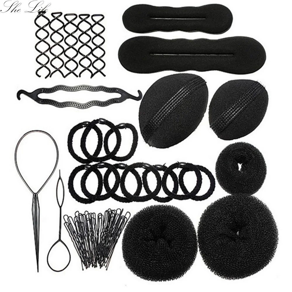

Hair Accessories Set Hair Curling Tools Hair Braider Hair Curling Set Clips Tools Braid Hair Accessories